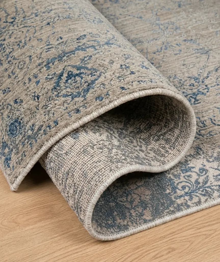 Silk & Jute Carpets — folded view